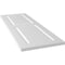 Ekena Millwork True Fit PVC Two Equal Raised Panel Shutters, White, 18W x 79H, PR TFP101RPF18X079WH - alternate 2